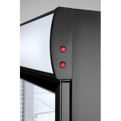 Barová chladnička s podsvíceným panelem, dvoudveřová, Arktic, 512L, Černá, 230V/510W, 1120x585x(H)1900mm | 233795